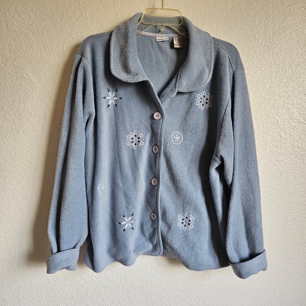 Vintage Button Down Fleece Sweater XL